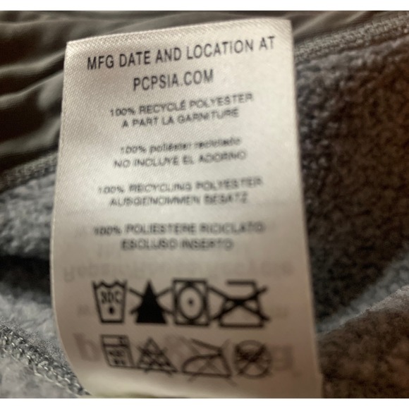 Patagonia Women's Fleece Vest Size Medium Heathered Gray Zip Up Pockets - Picture 8 of 8